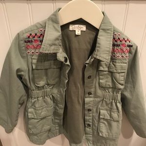 Jessica Simpson jacket with embroidery